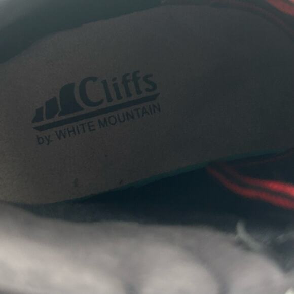 New Cliffs by White Mountain Porter Black Hiking Boots Red Laces Women‎ Size 6 - Picture 5 of 7